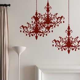 Sticker muraux Chandelier baroque - Stickers Tendance et dco rtro, originaux et indits