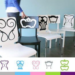 Sticker muraux Dos de chaises par Studio Habraken - Stickers Tendance et dco rtro, originaux et indits