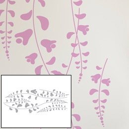 Stickers Design et Papier Peint Adhsif Wisteria par Ilan Dei - Stickers muraux Design originaux et indits
